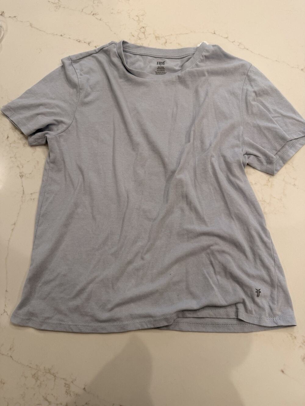 Frye Heather Gray Crewneck Tee Men’s Large Short Sleeve Cotton